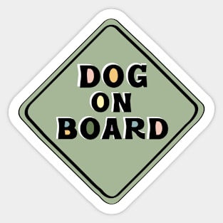 Dog on Board Sticker